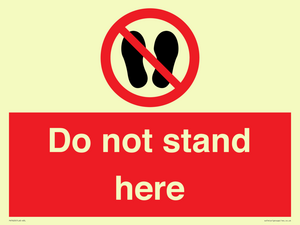 Do not stand here